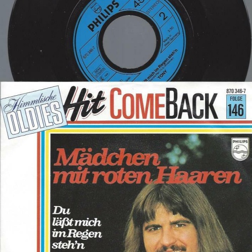 7"  Tony  – Mädchen Mit Roten Haaren // Oldie