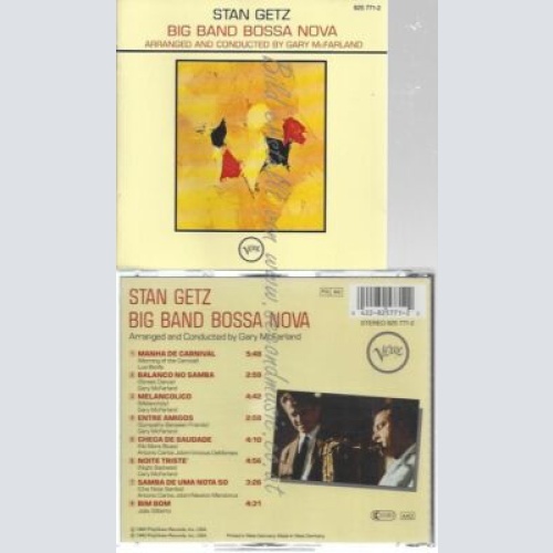 CD--STAN GETZ UND STAN GETZ AND GARY MCFARLAND | --BIG BAND BOSSA NOVA