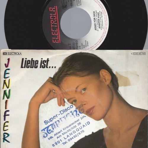 7"  Jennifer Kaan  Liebe Ist.