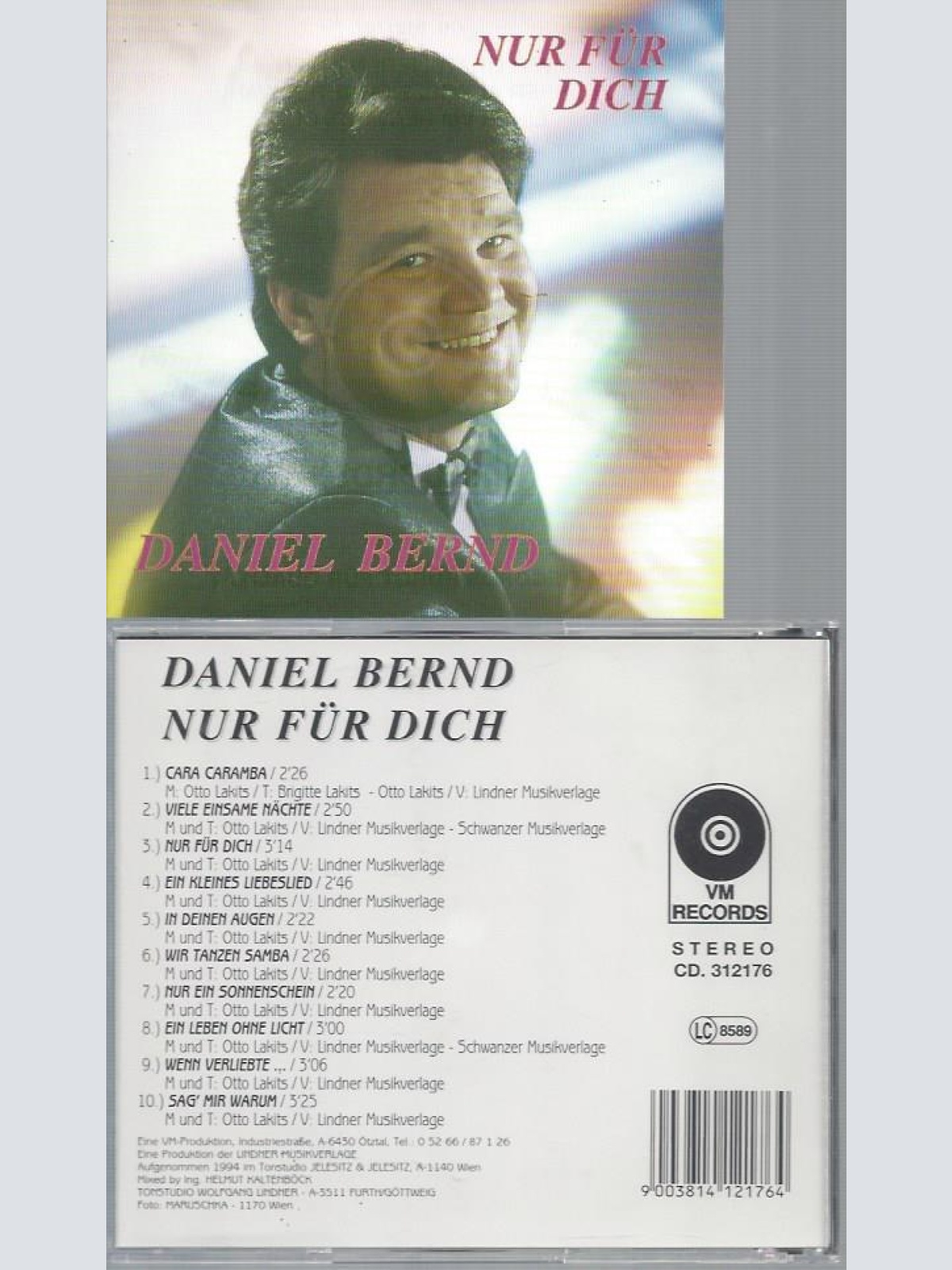 CD--DANIEL BERND NUR FÜR DICH