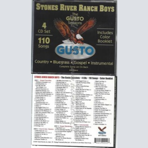 CD--STONES RIVER RANCH BOYS--GUSTO SESSIONS