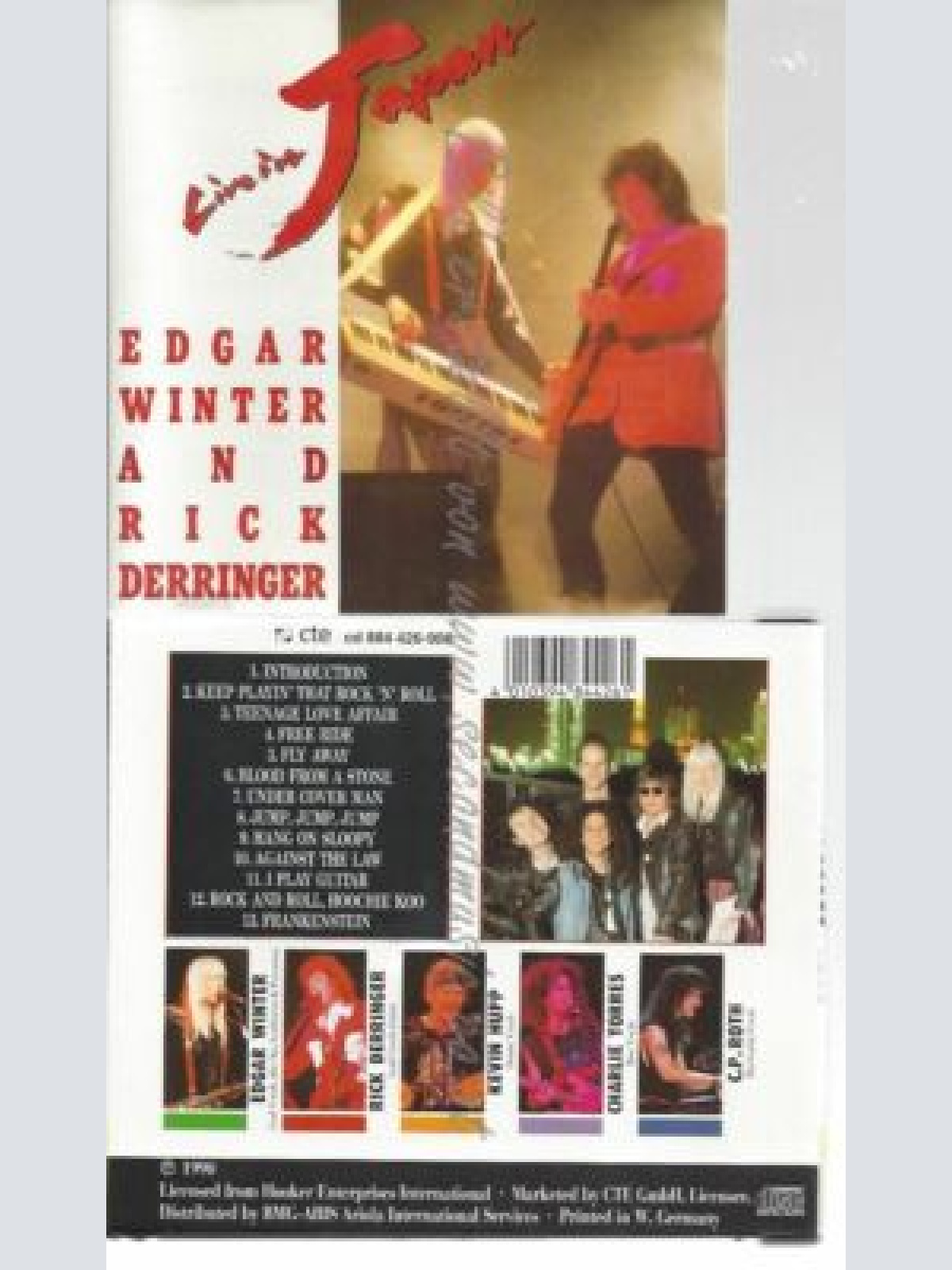 CD--EDGAR WINTER UND RICK DERRINGER--LIVE IN JAPAN (& RICK DERRINGER)