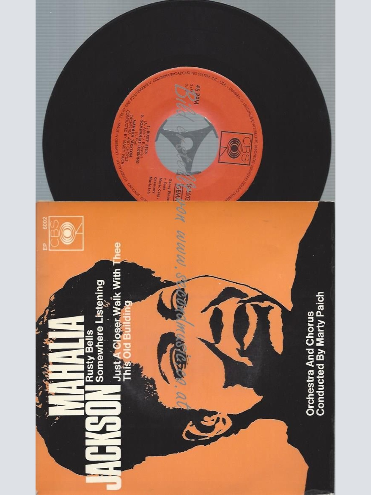 7"  Mahalia Jackson  EP // RUSTY BELLS // CBS 6002
