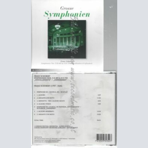 CD--FRANZ SCHUBERT--GROSSE SYMPHONIEN - FRANZ SCHUBERT -