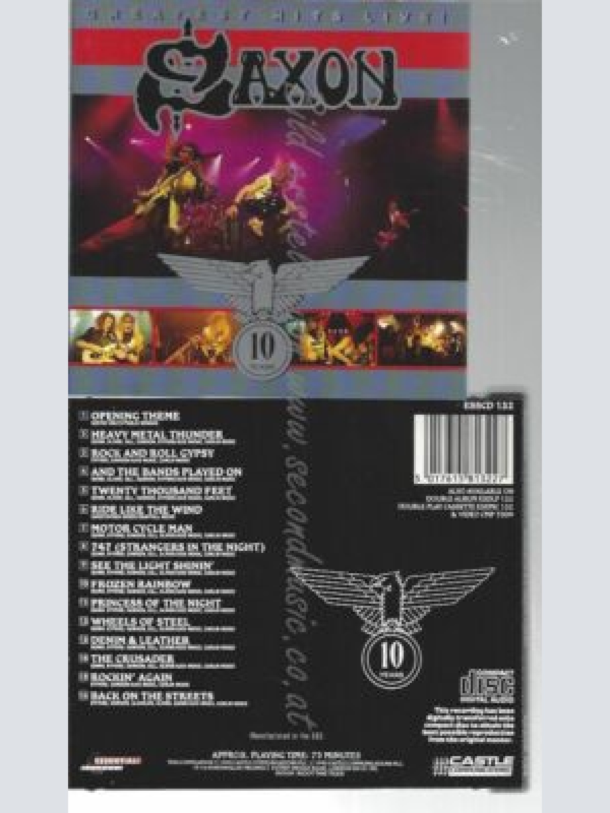 CD--SAXON--GREATEST HITS LIVE!