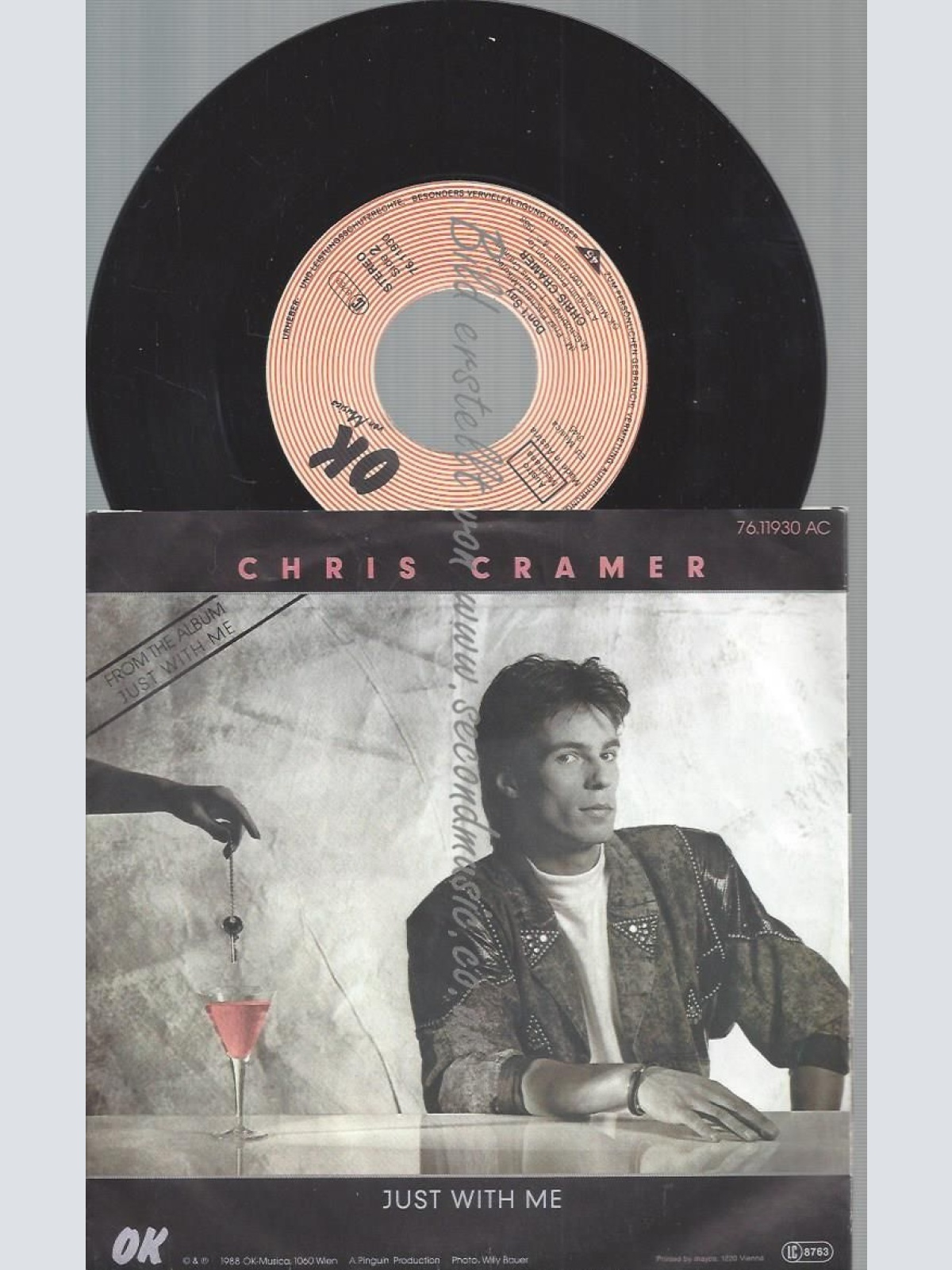 7" CHRIS CRAMER JUST WITH ME