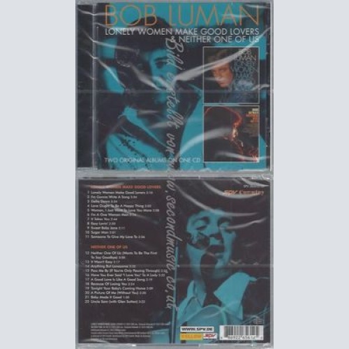 CD--NEITHER ONE OF US// LUMAN,BOB--LONELY WOMEN MAKE GOOD LOVERS