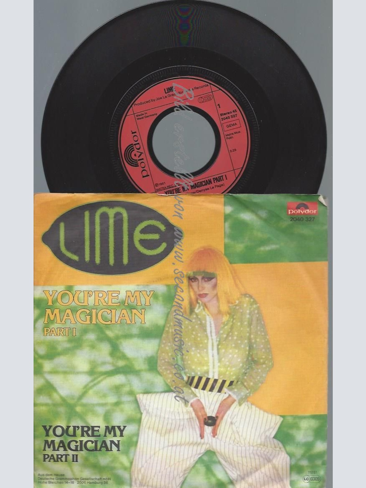 7"  Lime  – You're My Magician