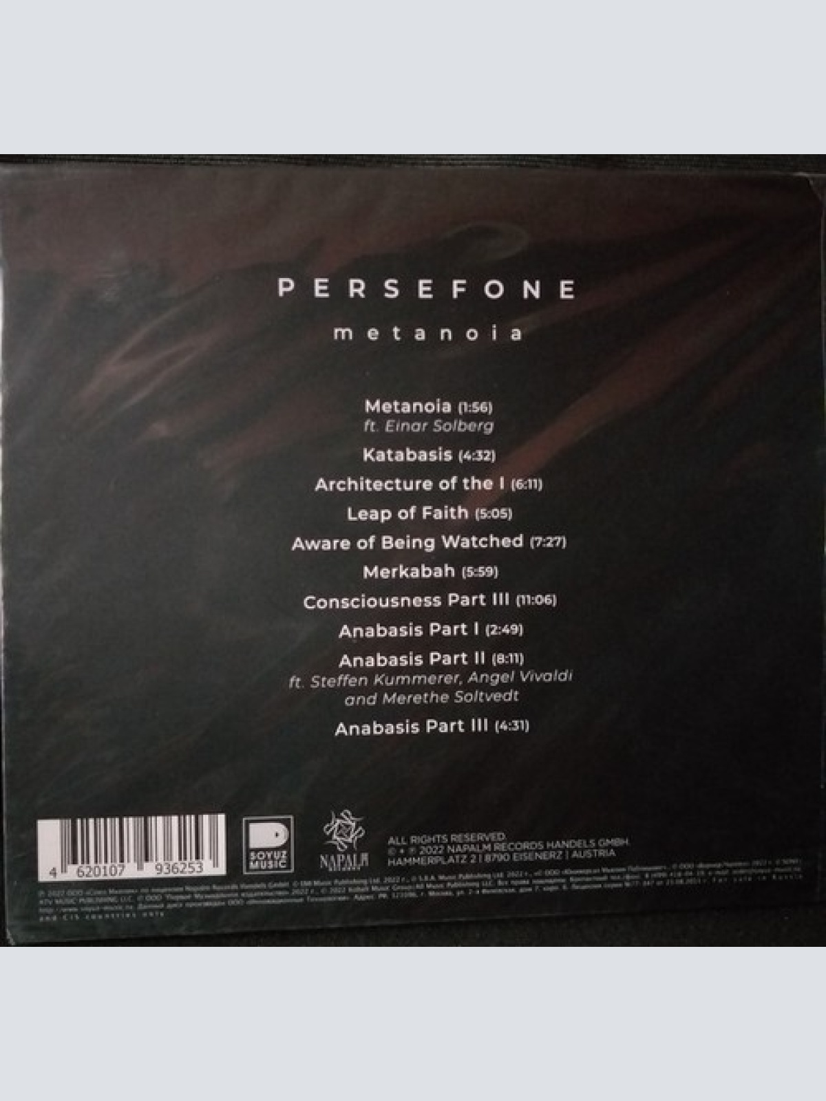 CD, Album Persefone - Metanoia