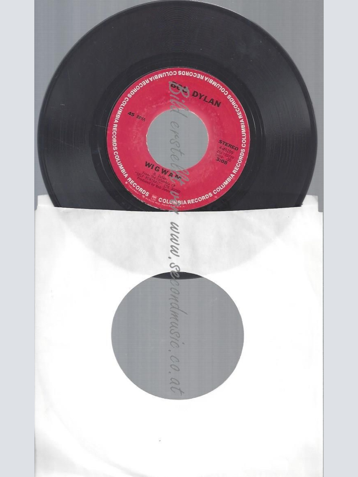 7"  Bob Dylan – Wigwam / Copper Kettle