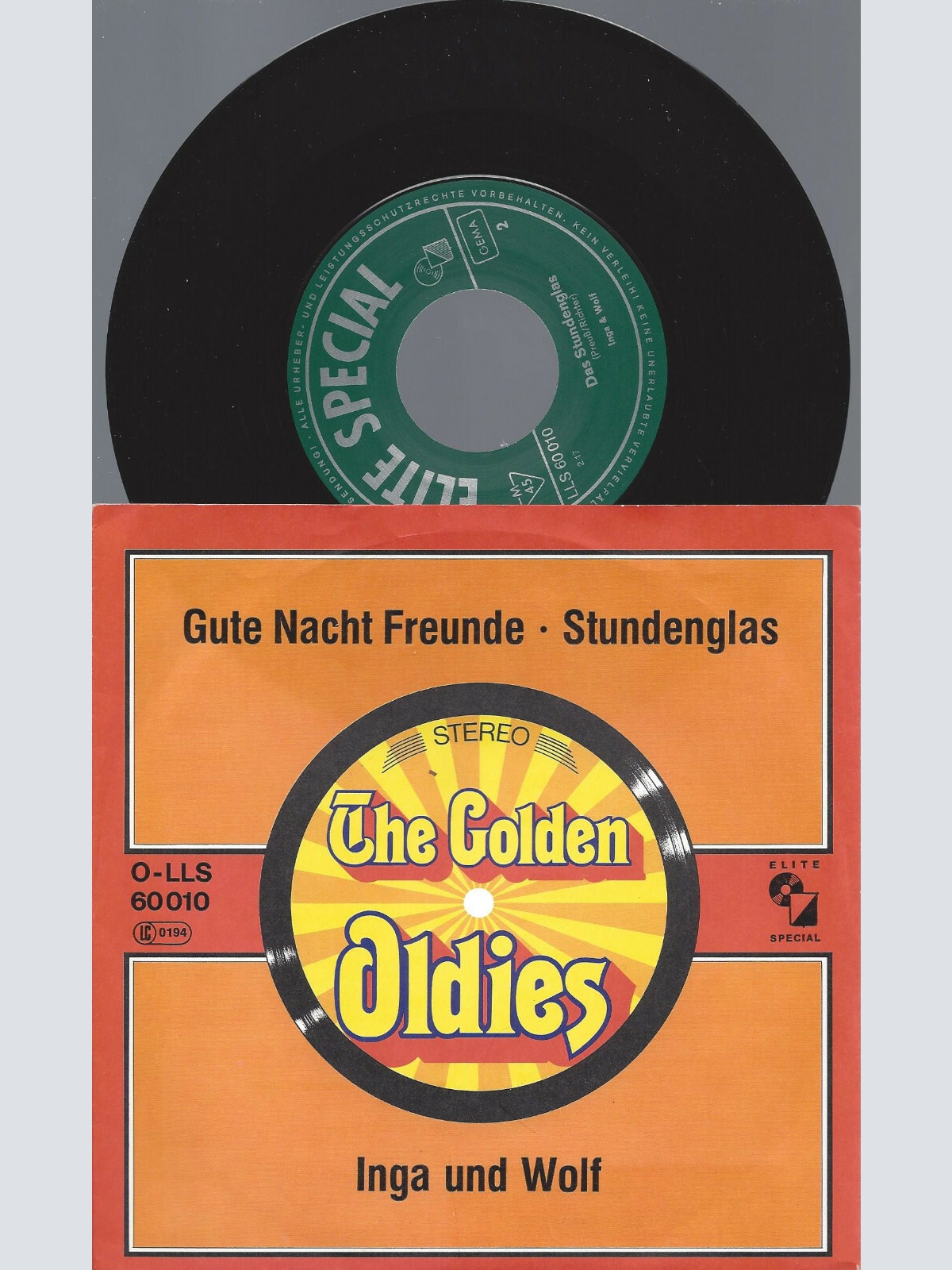 7"  Inga Und Wolf – Gute Nacht Freunde / Stundenglas