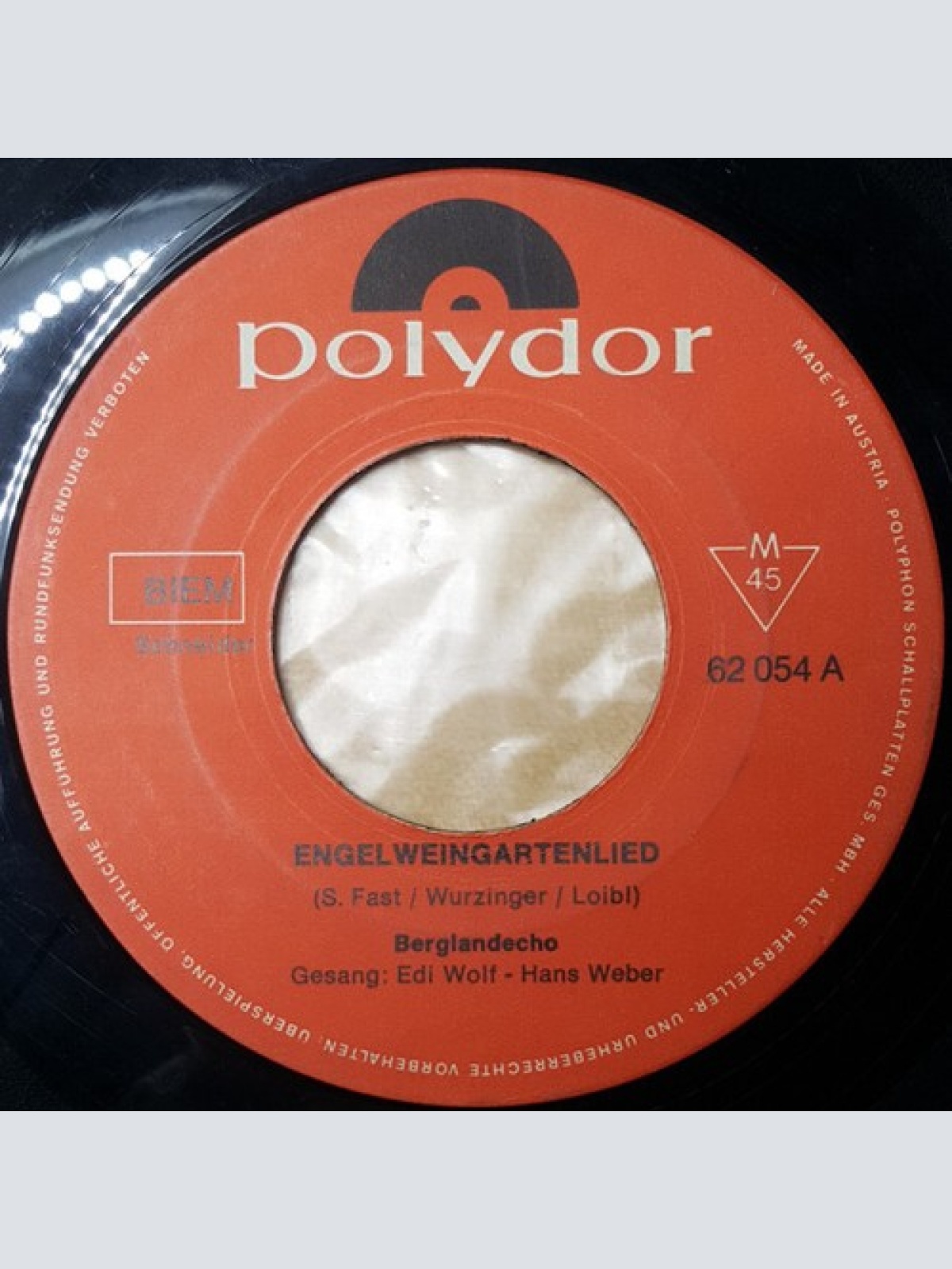 7", Single Berglandecho - Engelweingartenlied