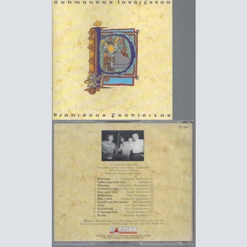 CD-GUOMUNOUR INGOLFSSON BJODLEGOUR FRÖDLEIKUR  FD 064