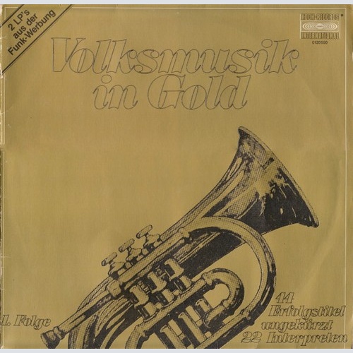 2xLP, Comp, Gat Various - Volksmusik In Gold (1. Folge)