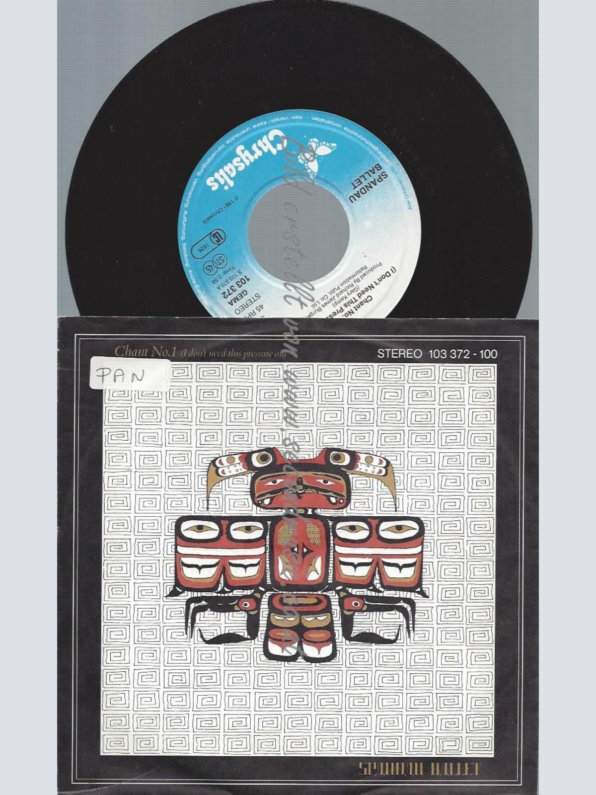 7"  Spandau Ballet – Chant No.1