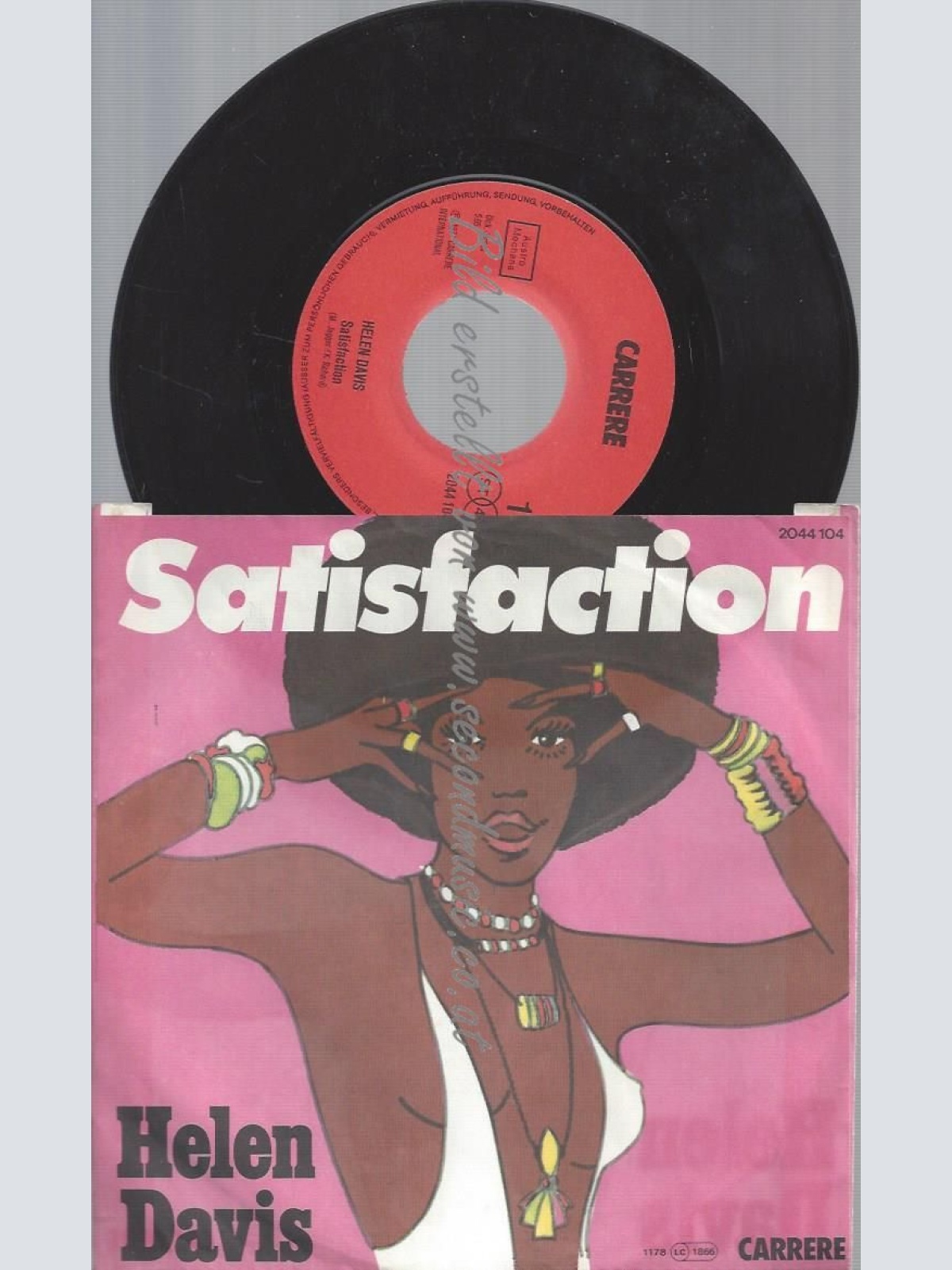 7"   Helen Davis   Satisfaction // AUSTRO MECHANA