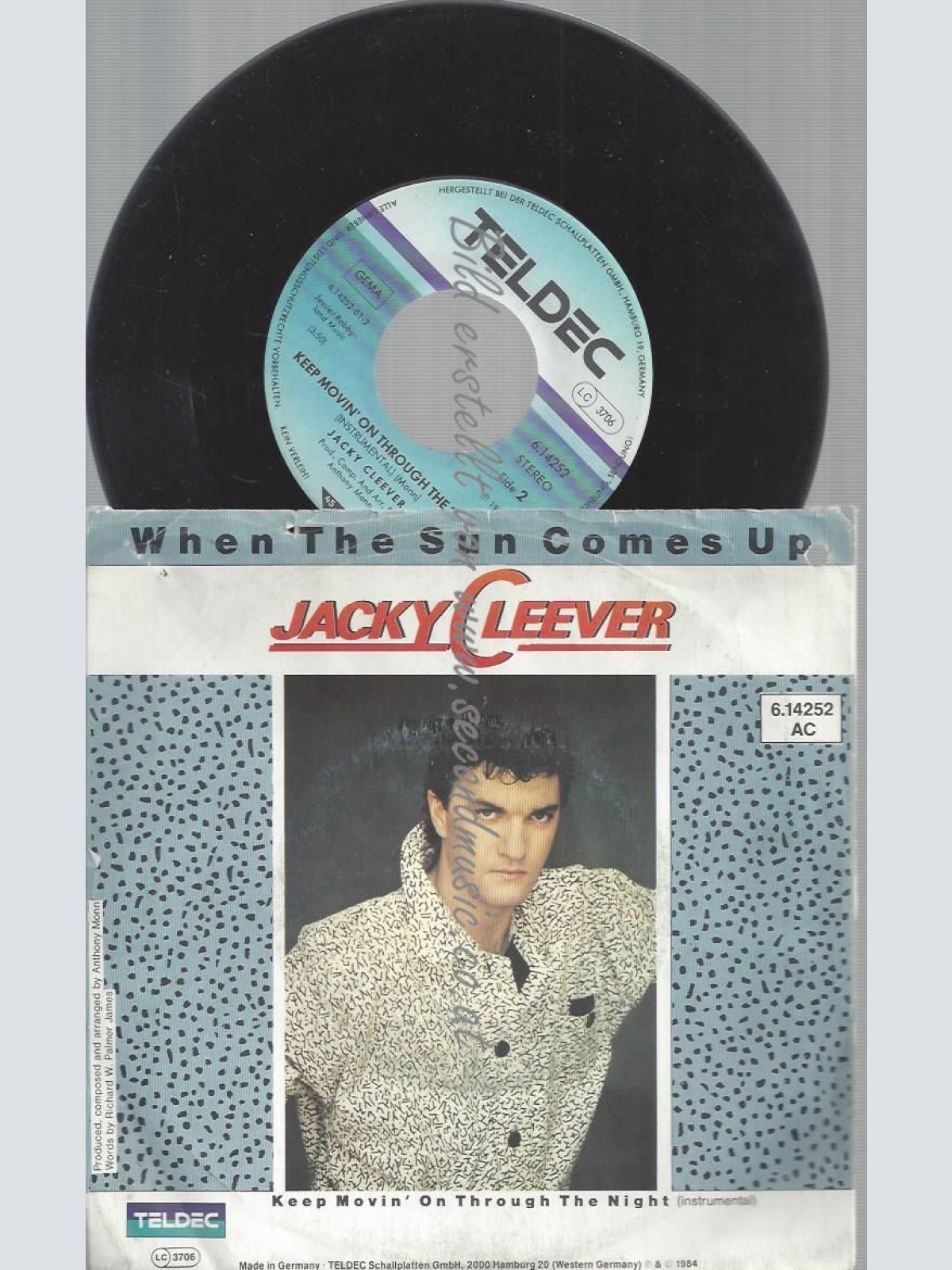 7" JACKY CLEEVER WHEN THE SUN COMES UP