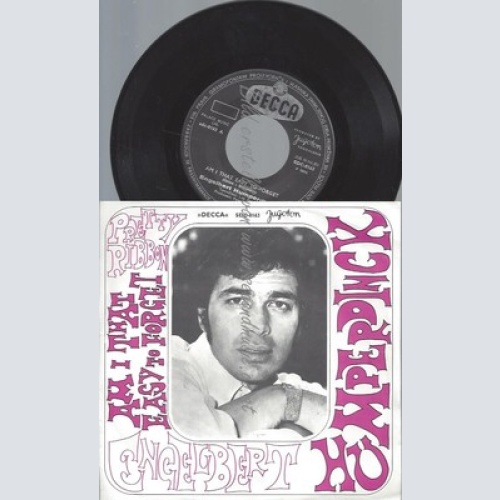 7"--ENGELBERT HUMPERDINCK--AM I THAT EASY TO FORGET--PRETTY RIBBON--JUGOTON