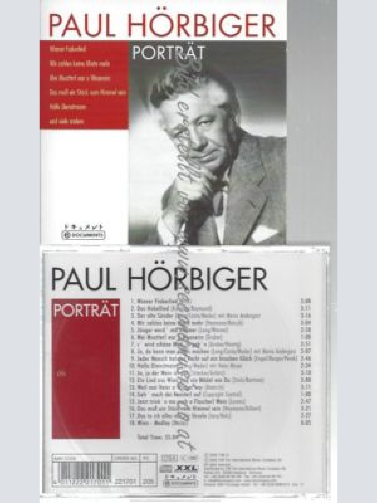 CD--PAUL HÖRBIGER--    PAUL HÖRBIGER - PORTRÄT