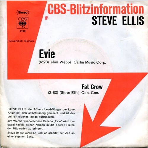 7", Single, Promo Steve Ellis - Evie