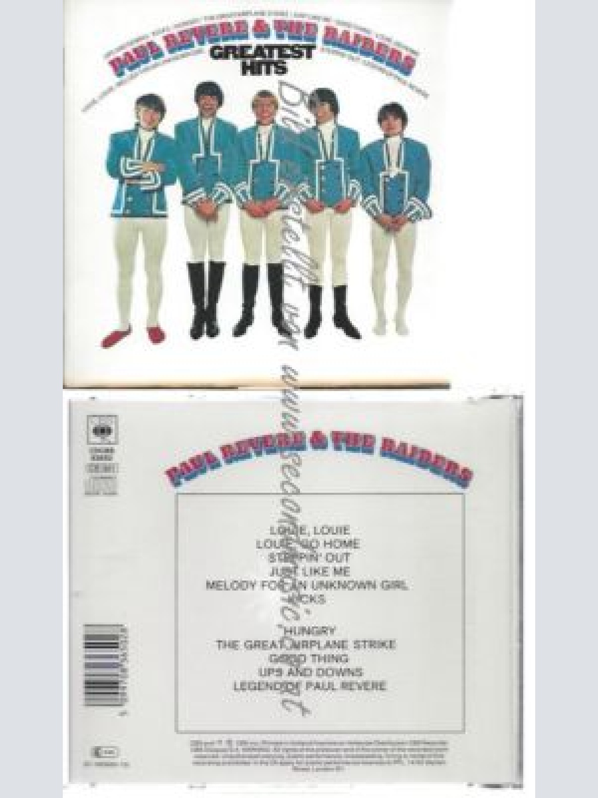 CD-- Paul Revere & The Raiders – Greatest Hits