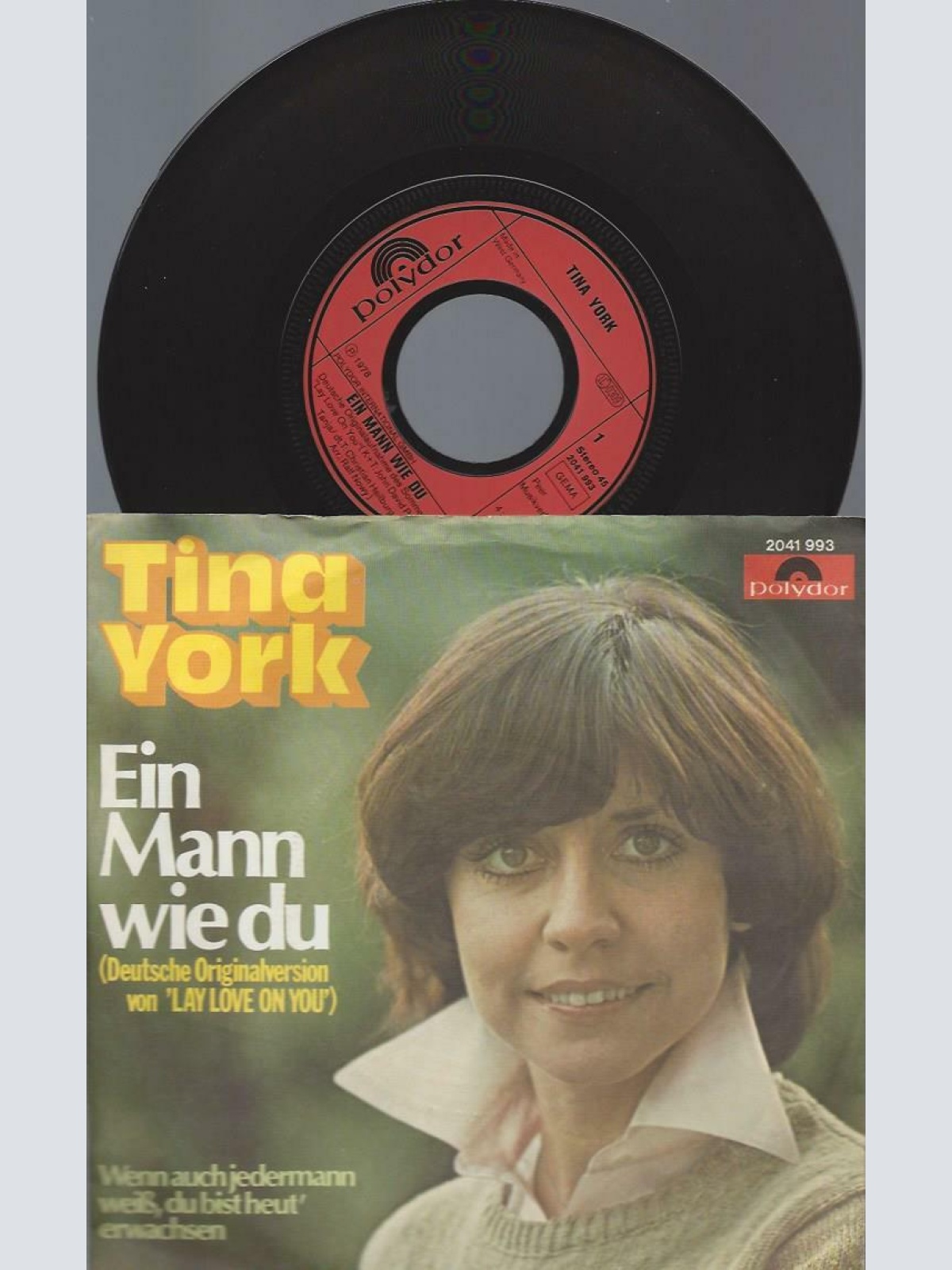7" Tina York – Ein Mann Wie Du