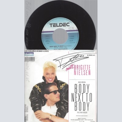 7" FALCO MEETS BRIGITTE NIELSEN--BODY NEXT TO BODY