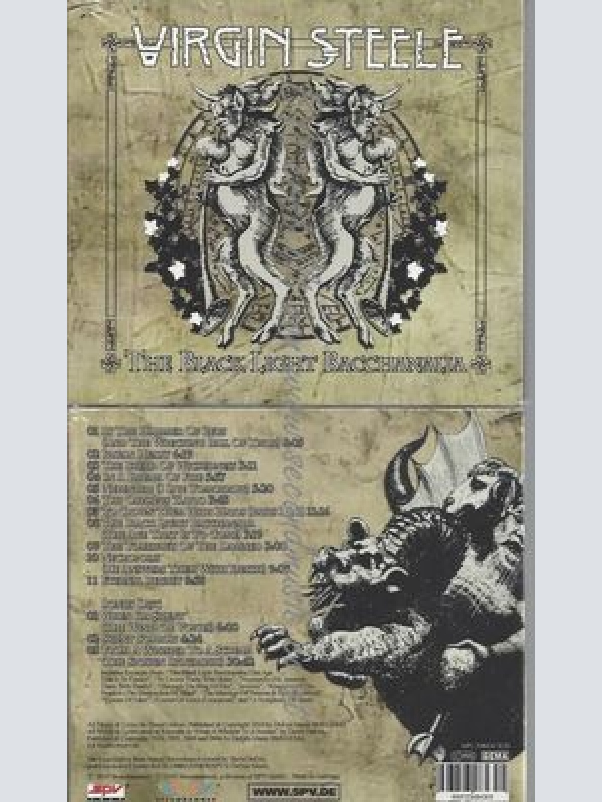 The Black Light Bacchanalia-- Virgin Steele