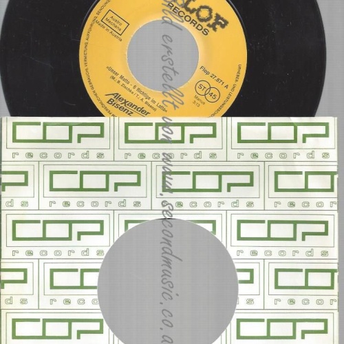 7" ALEXANDER BISENZ UNSER MOTTO 6 RICHTIGE IM LOTTO  // NO COVER