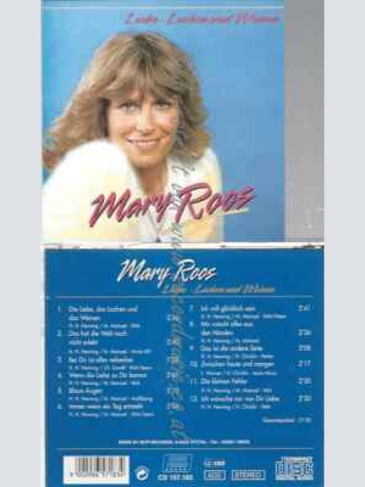 CD--MARY ROOS--LIEBE - LACHEN UND WEINEN