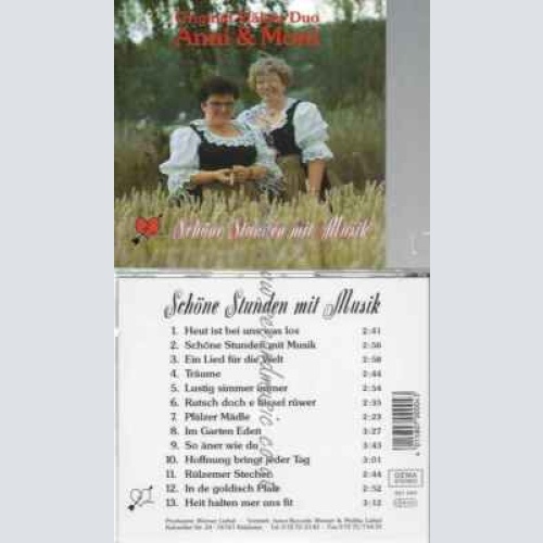 CD--ANNI & MONI--SCHÖNE STUNDEN MIT MUSIK