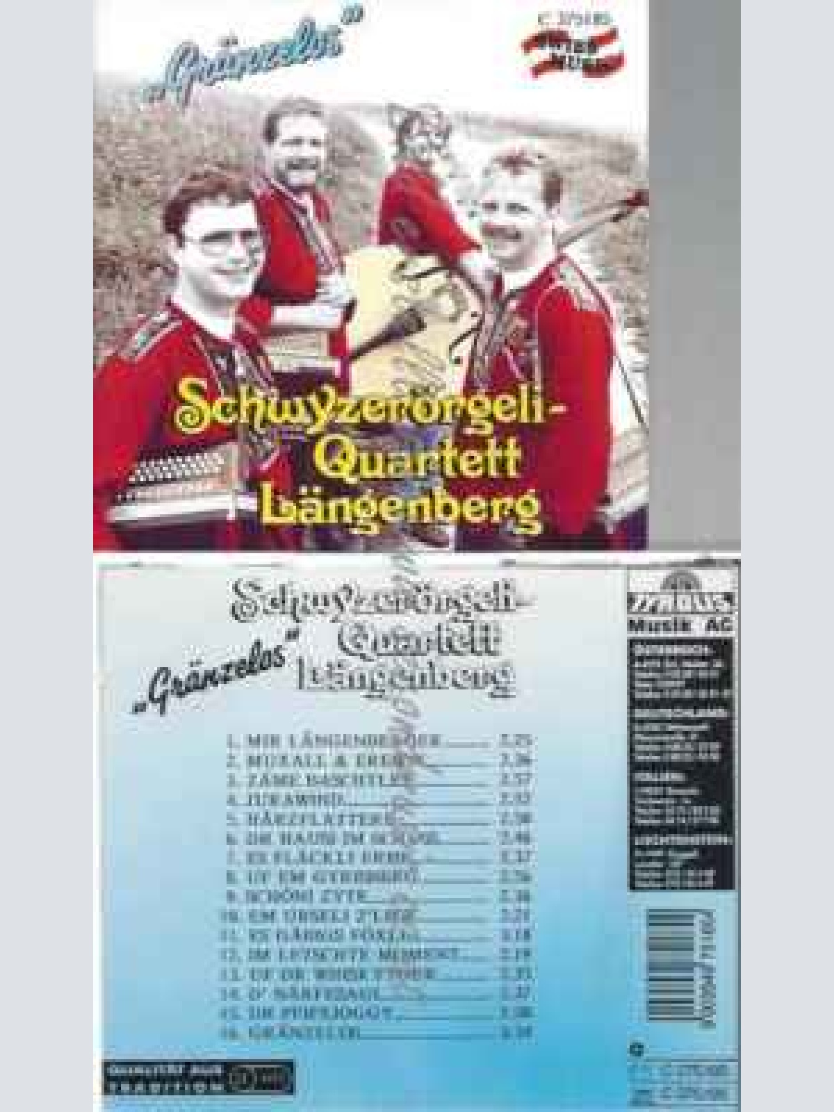 CD--SCHWYZERÖRGELI-QUARTETT LÄNGENBERG | --GRÄNZELOS