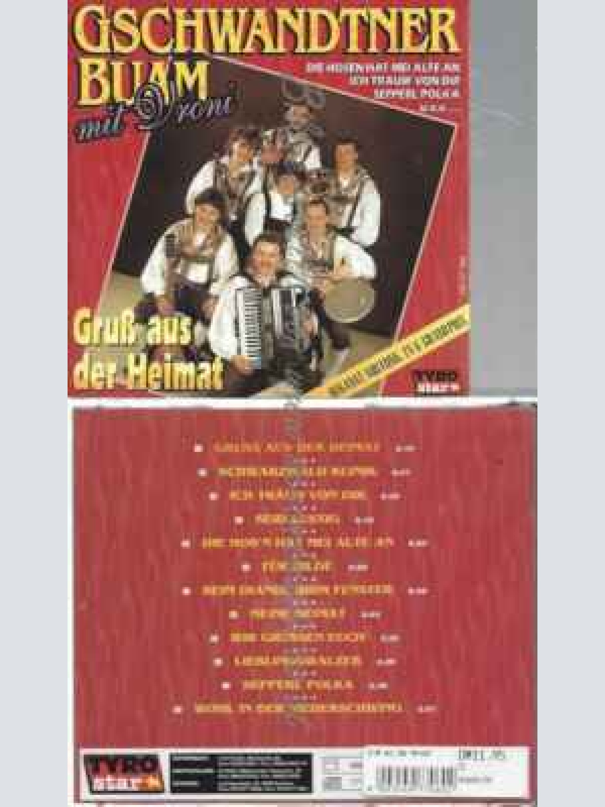 CD--GSCHWANDTNER BUAM UND VRONI | --GRUSS AUS DER HEIMAT