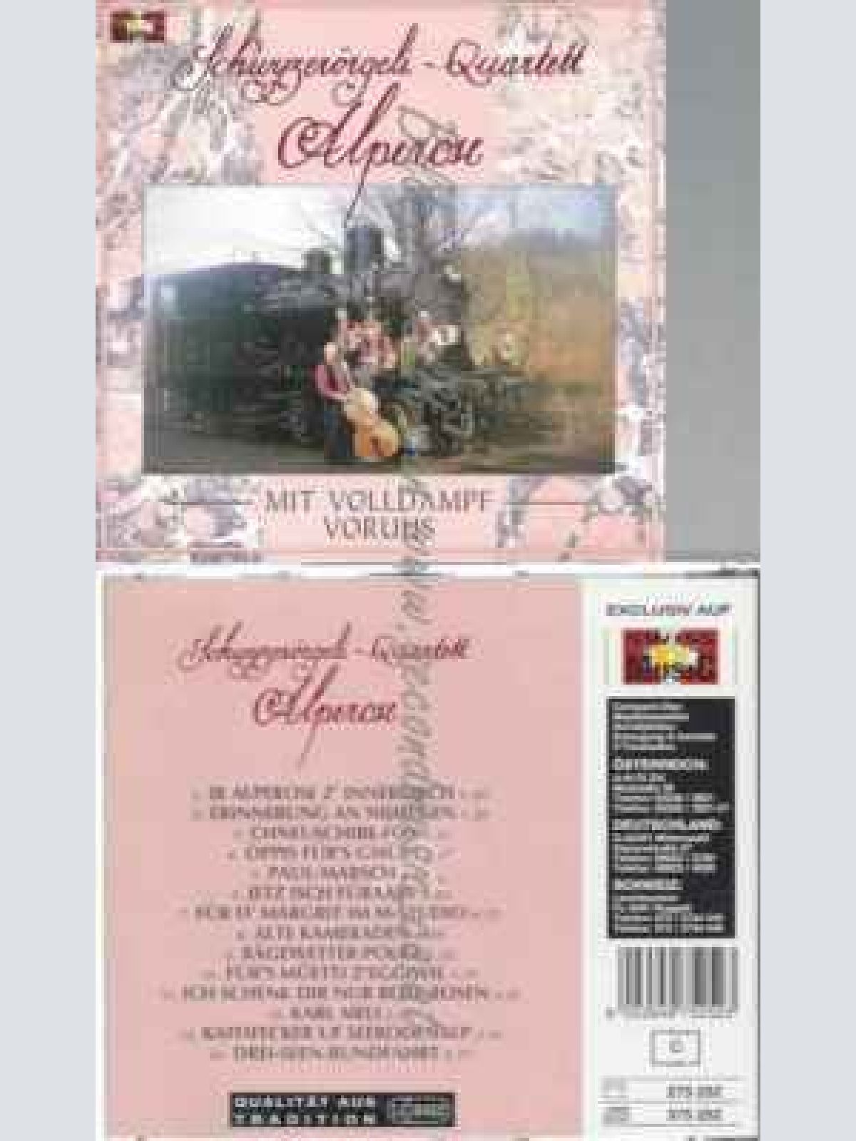 CD--ALPEROSE,SCHWYZERÖRGELIQUARTET | --MIT VOLLDAMPF VORUUS