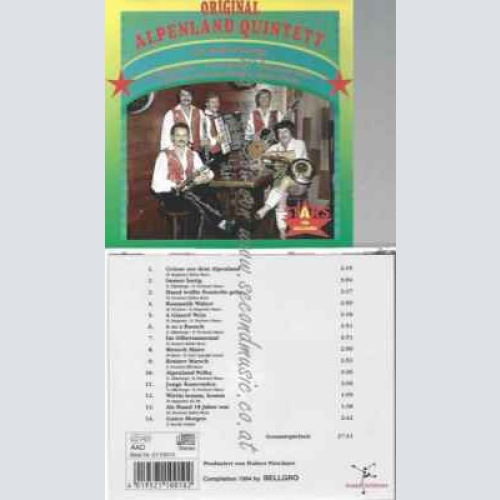 CD--/ ORIGINAL ALPENLAND QUINTETT -DIE GRÖßTEN ERFOLGE
