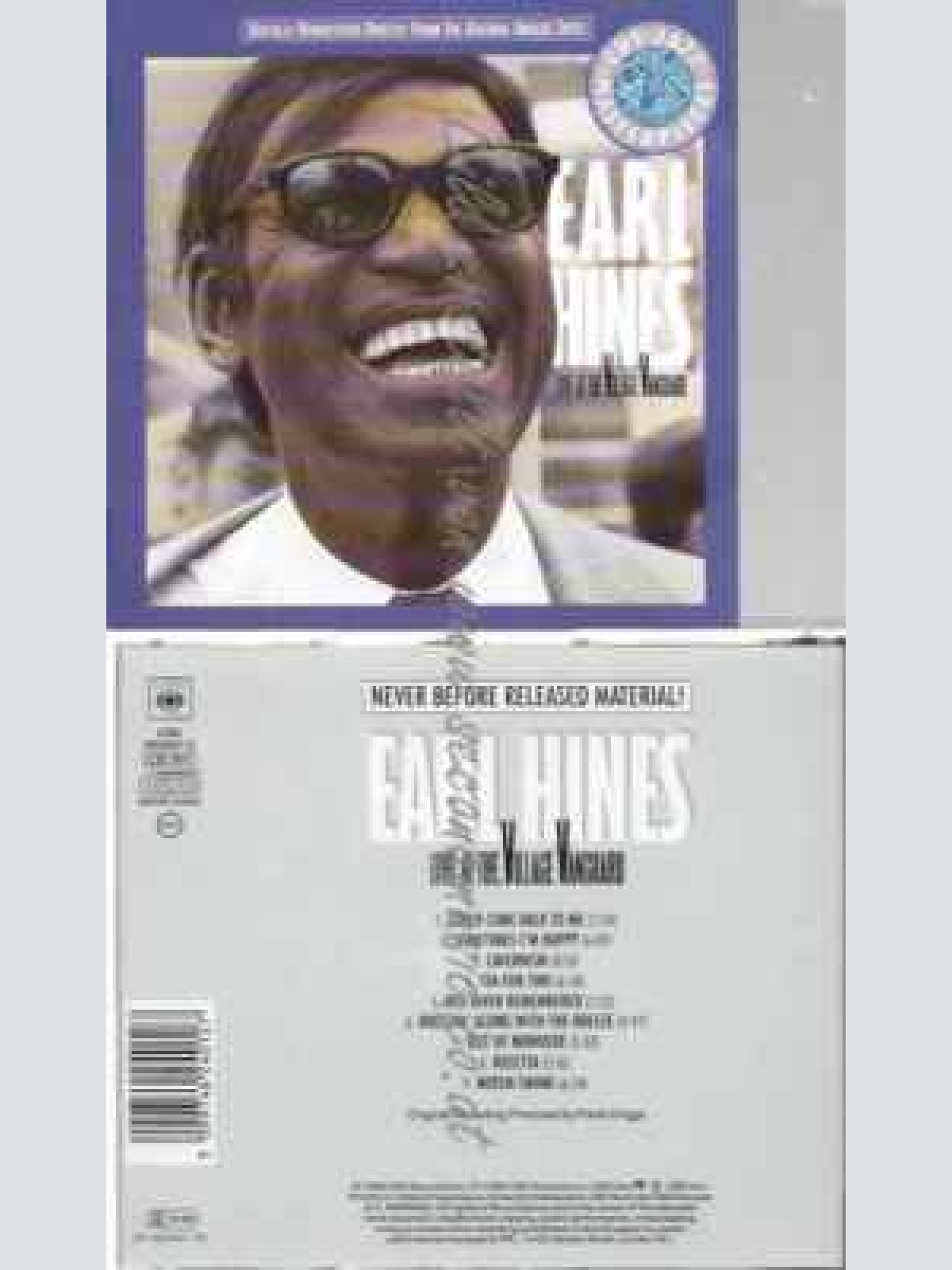 CD--EARL HINES | --LIVE AT THE VILLAGE VANGUARD