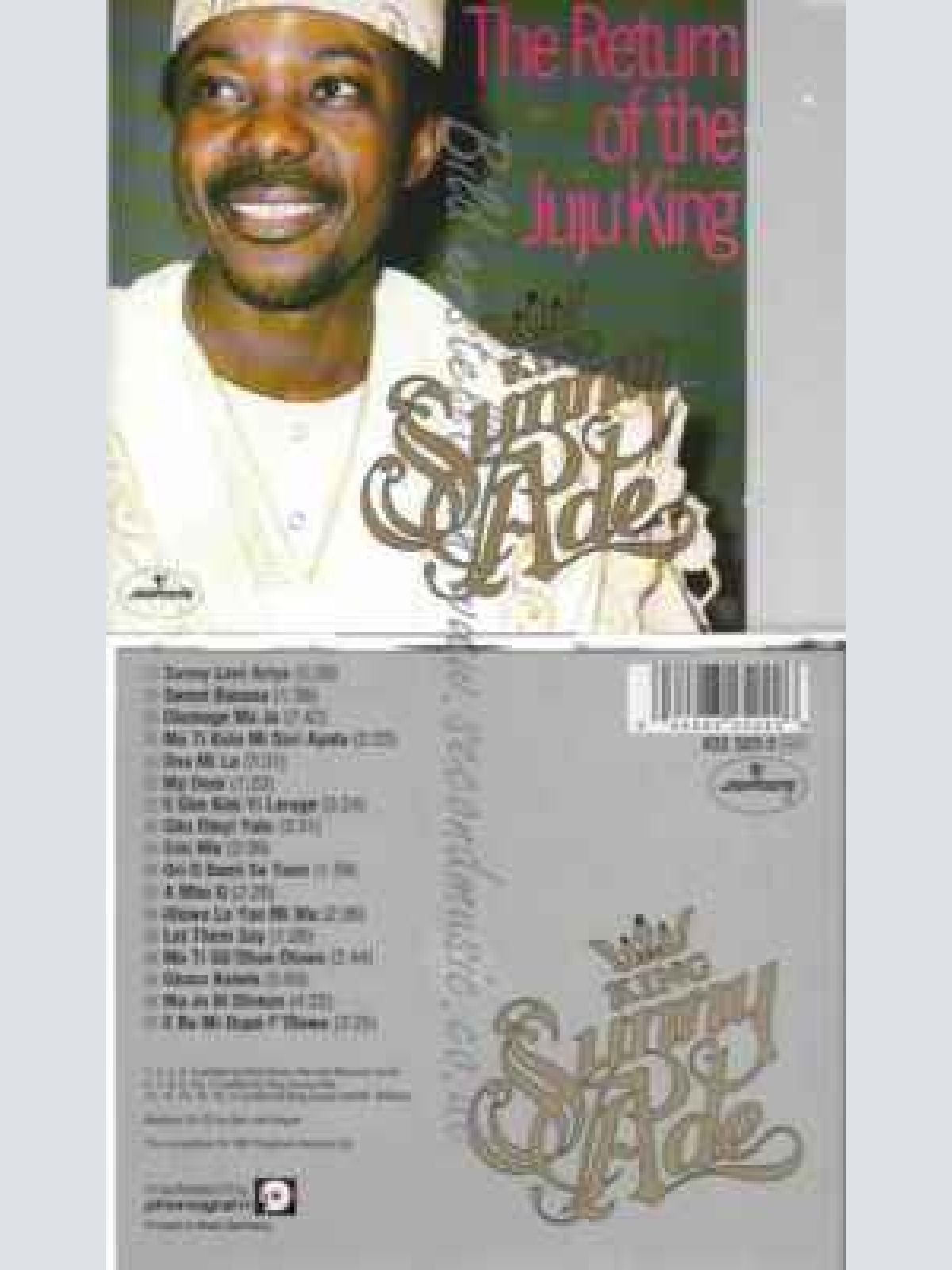 CD--KING SUNNY ADÉ | --RETURN OF THE JUJU KING