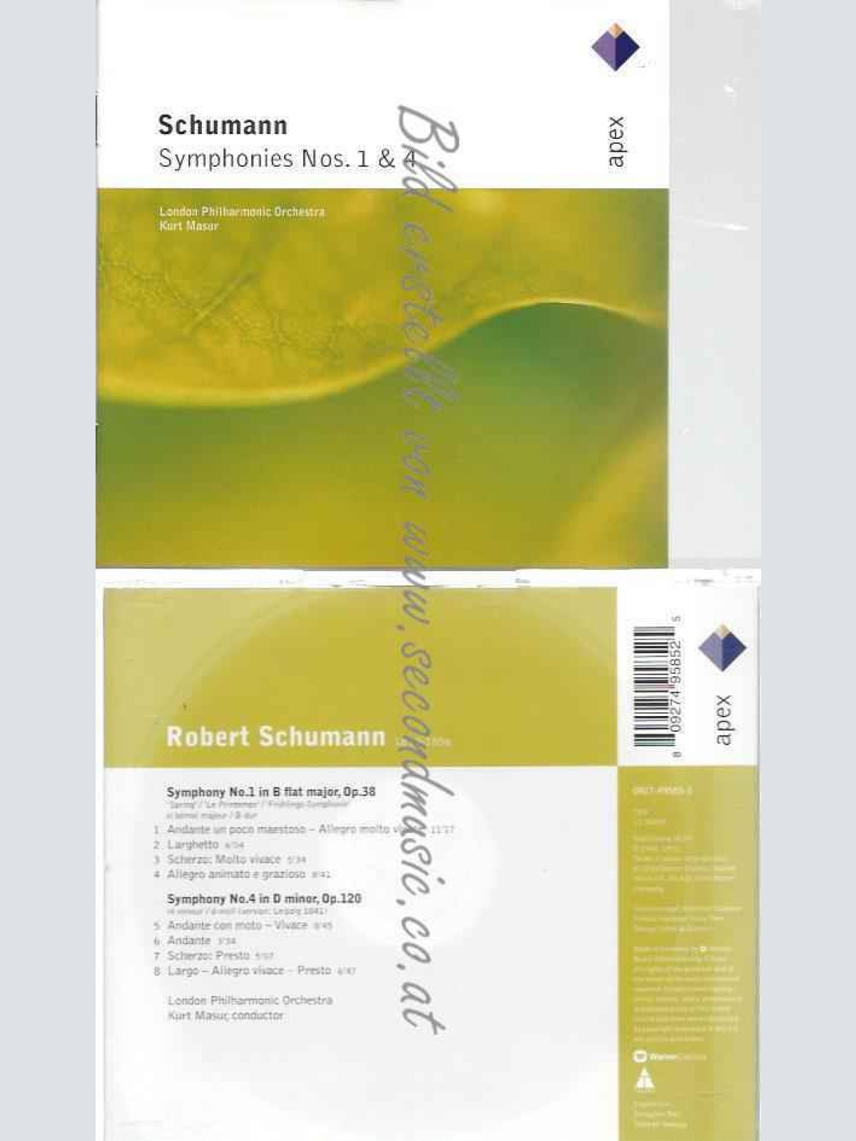 CD--MASUR,KURT, LPO, ET AL. | --SINFONIEN  &