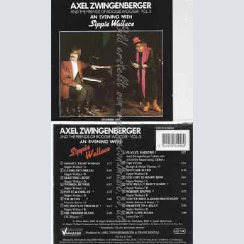 CD--AXEL ZWINGENBERGER | --AN EVENING WITH SIPPIE WALLACE