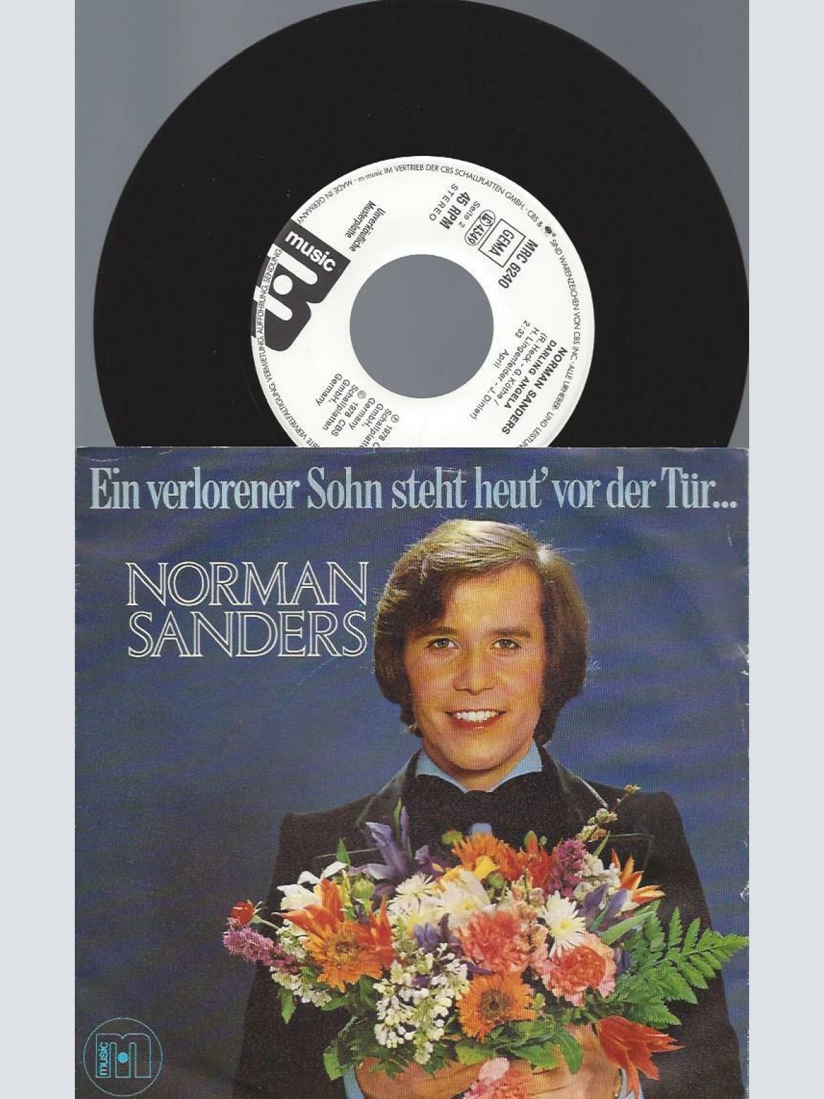 7" Norman Sanders  – Ein Verlorener Sohn Steht Heut' Vor Der Tür / Promo