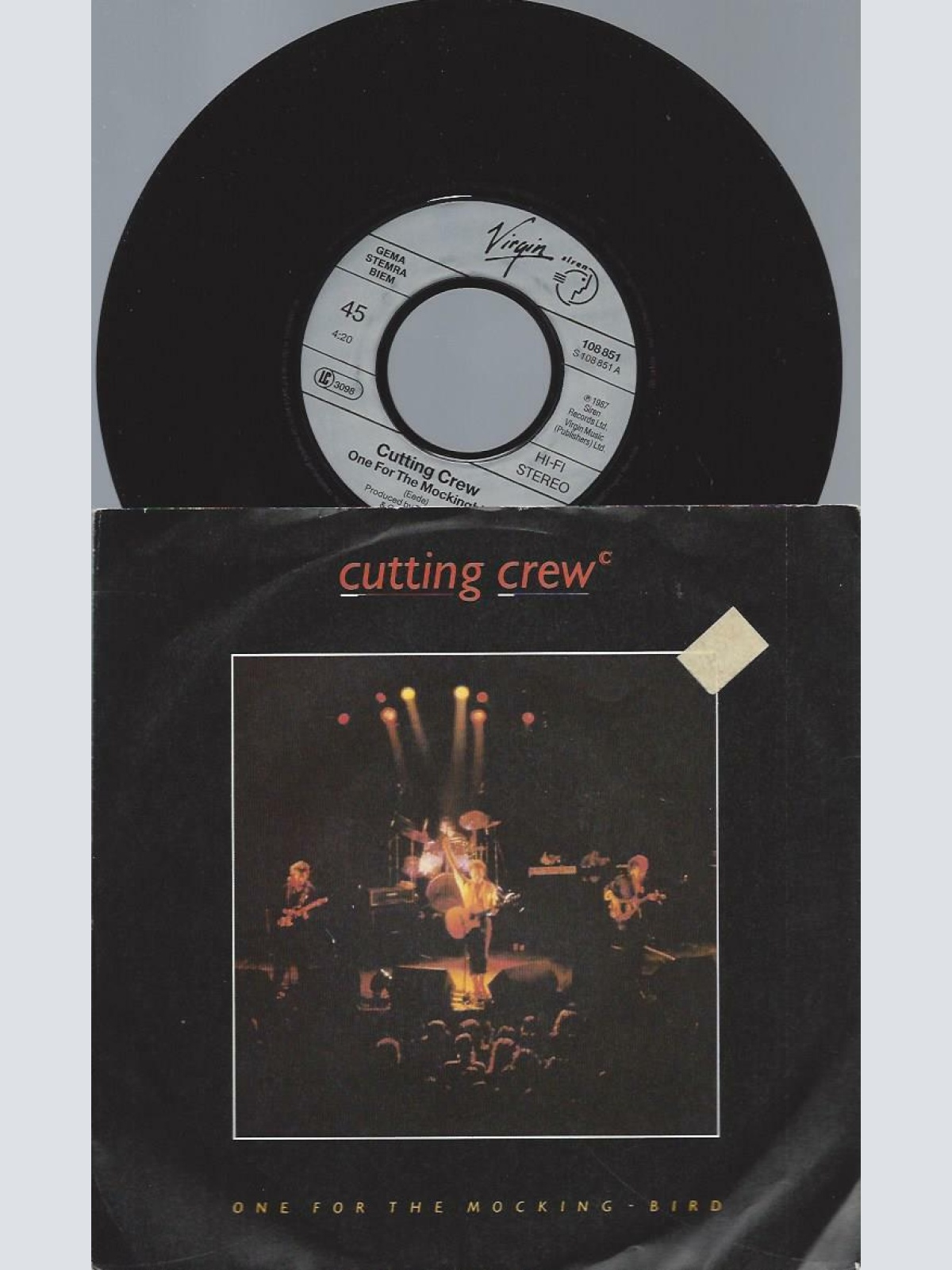 7"    Cutting Crew – One For The Mocking - Bird