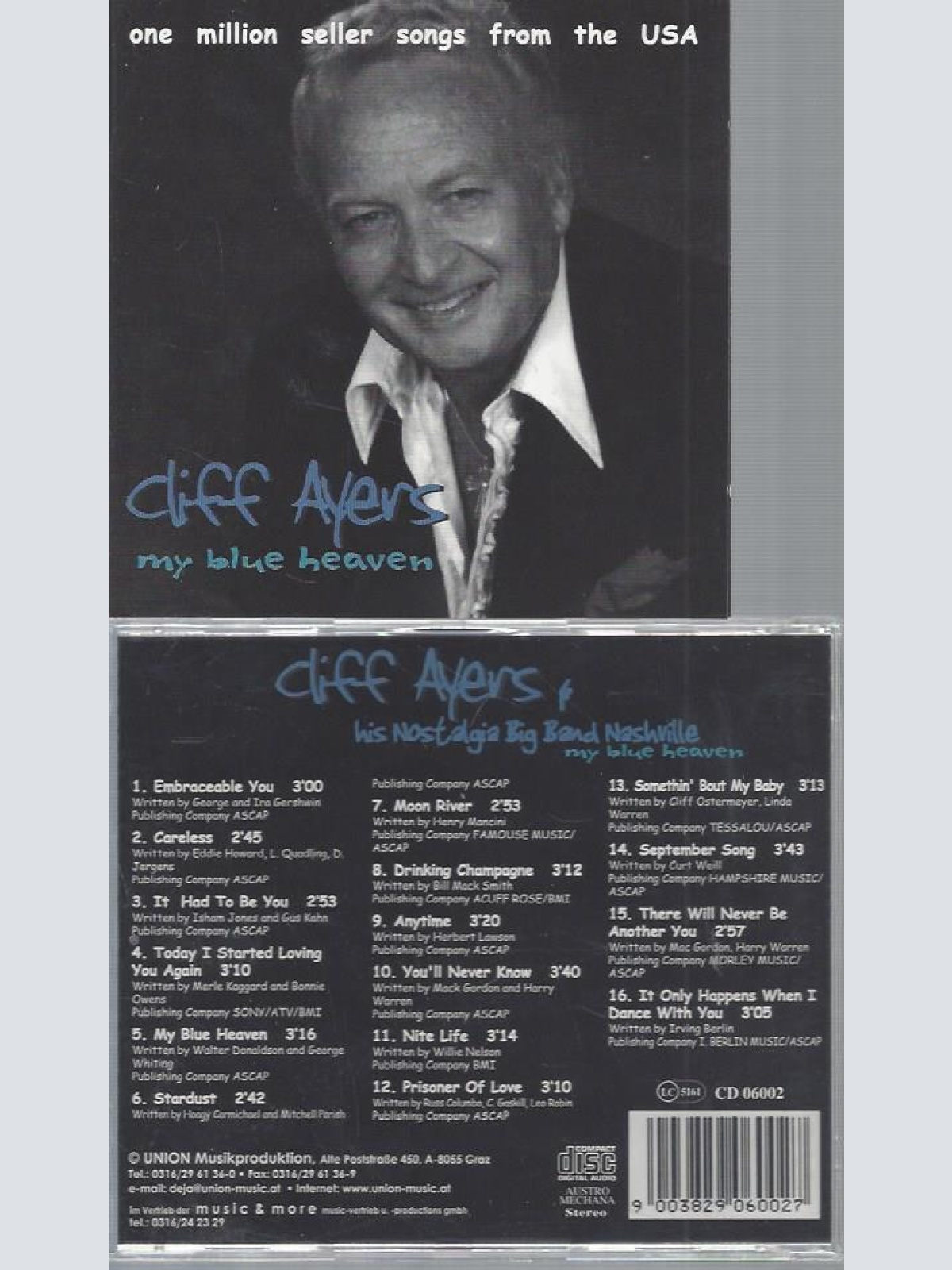 CD--CLIFF AYERS MY BLUE HEAVEN