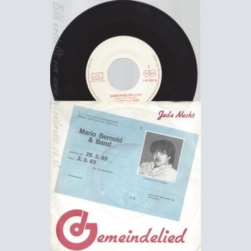 7" MARIO BERNOLD & BAND-- GEMEINDELIED
