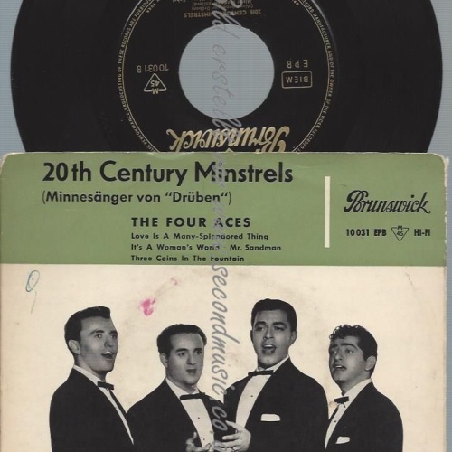 7"   The Four Aces – 20th Century Minstrels