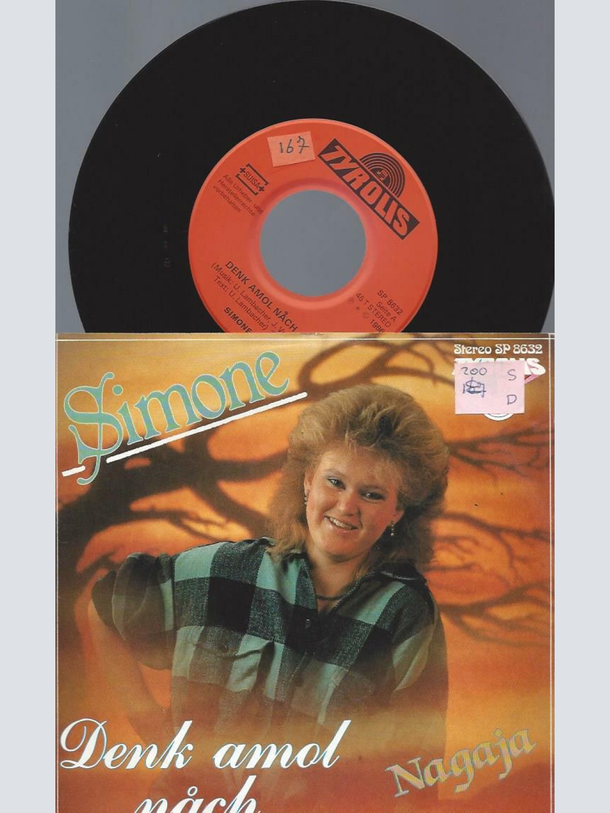 7" Simone --  Denk Amol Nach