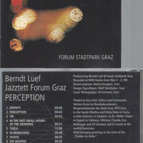 CD--BERNDT LUEF JAZZTETT FORUM GRAZ PERCEPTION