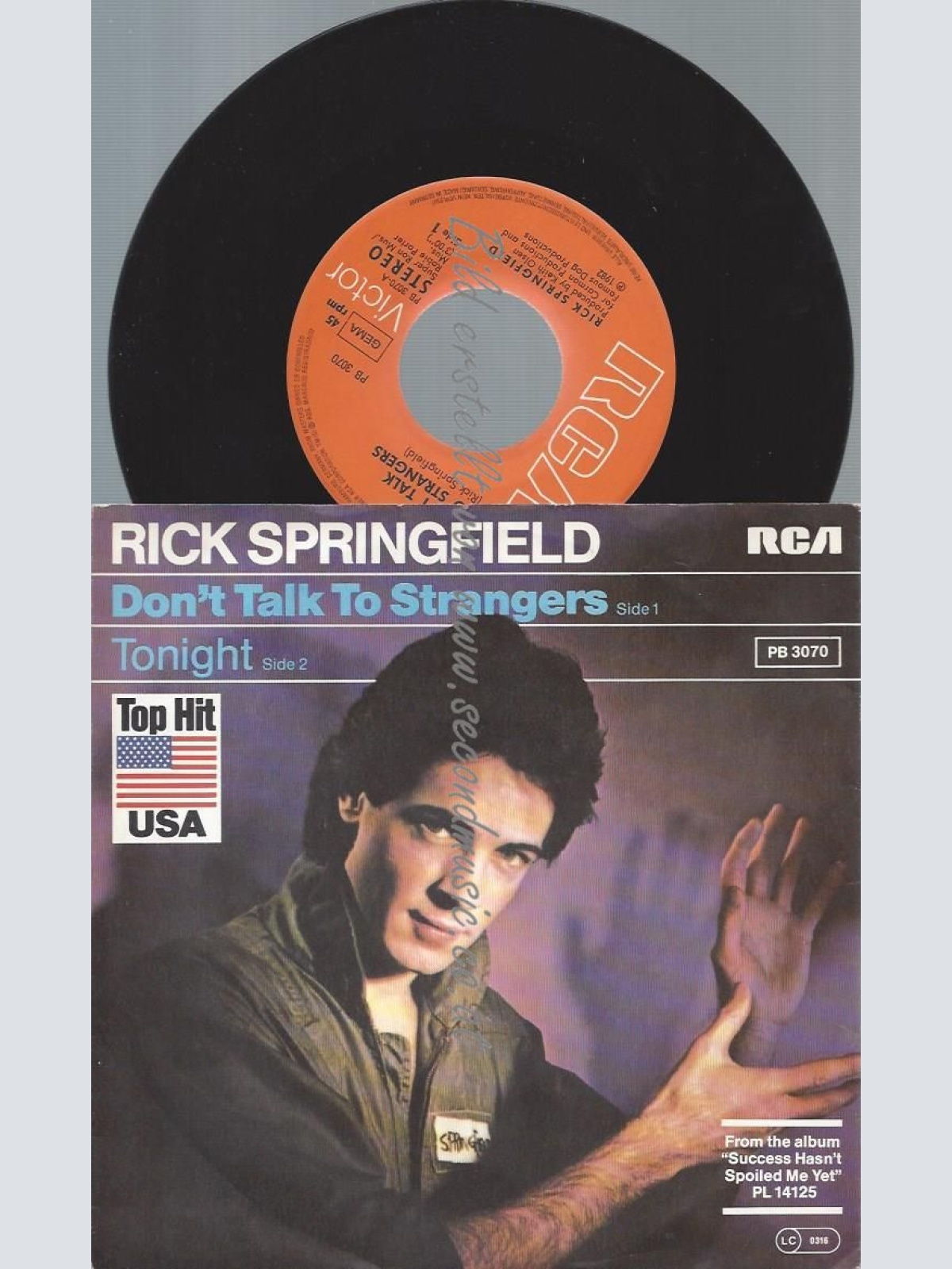 7"   Rick Springfield  Don't Talk To Strangers
