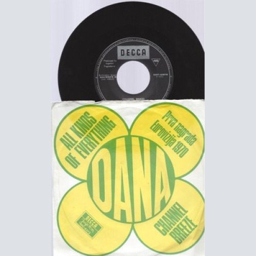 7" DANA --ALL KINDS OF EVERYTHING ---DECCA --YUGOSLAVIA