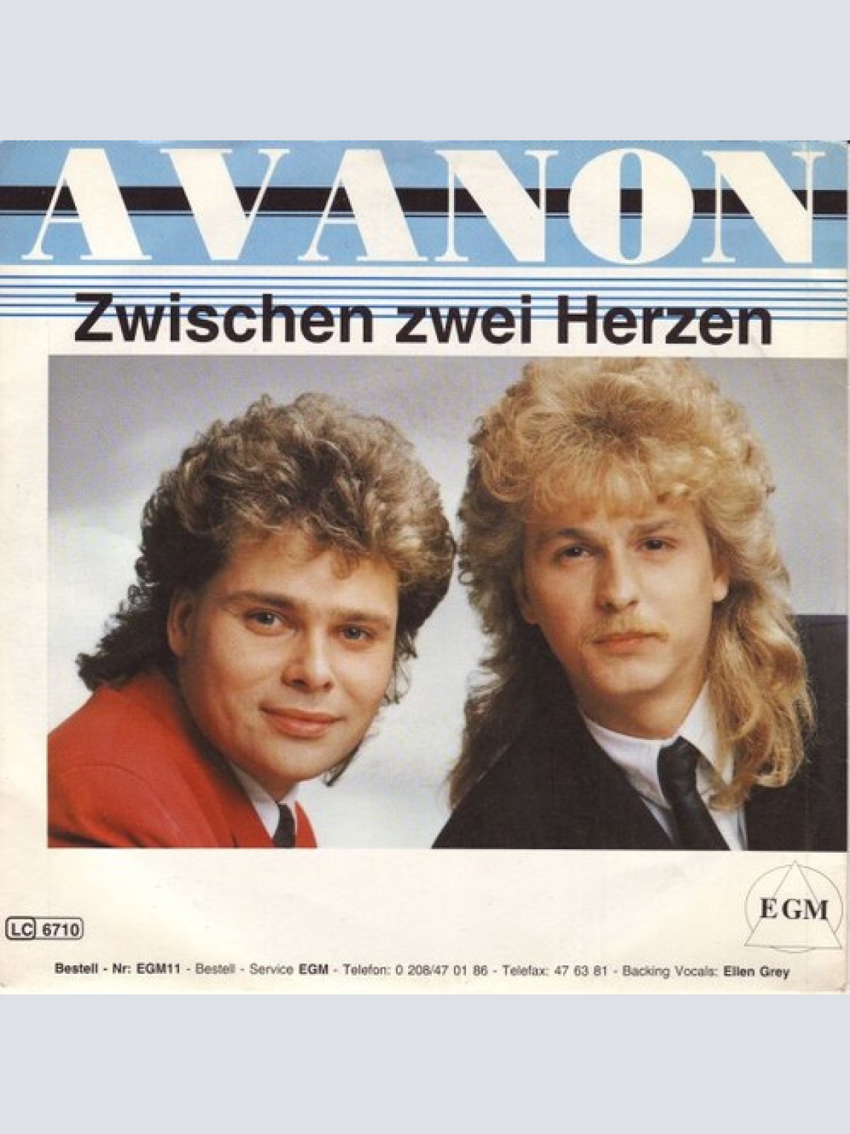 (7", Single) Avanon - Zwischen Zwei Herzen