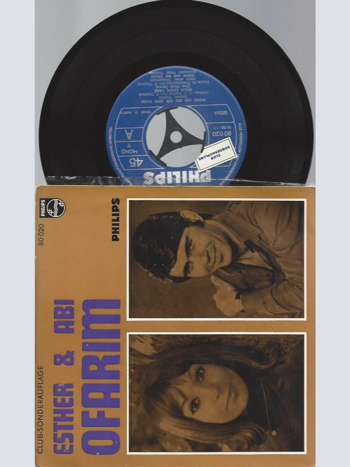 7"   Esther & Abi Ofarim  Wenn Ich Bei Dir Sein Kann / Club